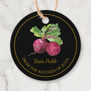 Etiqueta simple de colmenillas caseras