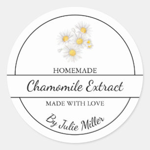 Etiqueta simple de extracción de Chamomile casero