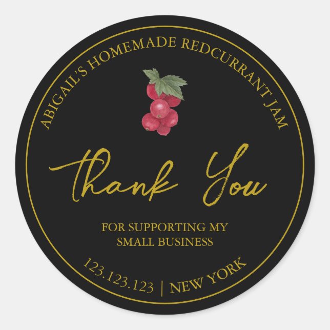 Etiqueta simple de improvisación redundante casera (Anverso)