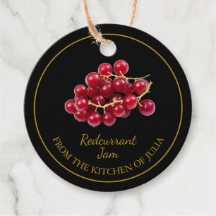 Etiqueta simple de jam hang de jam rocurrant caser