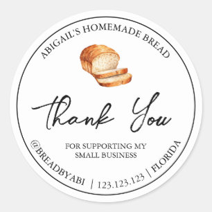 Etiqueta simple de pan casero