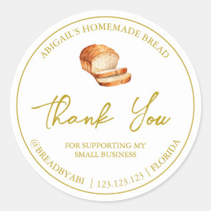 Etiqueta simple de pan casero