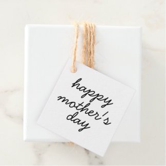Etiqueta simple de regalo del día de la madre