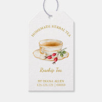 Etiqueta simple de rosca de té