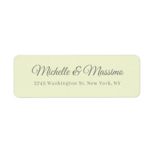 Etiqueta Simple elegante minimalista moderno pastel