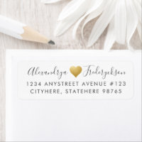Simple Gold Heart