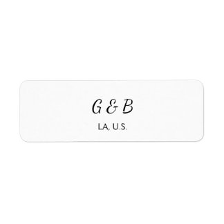 Etiqueta SIMPLE MINIMAL agregar el nombre de la pareja nomb