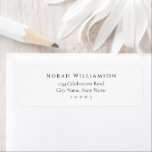 Etiqueta Simple Minimal Elegant Custom Name Return Address<br><div class="desc">Customize with your own name and address. Perfect for your business or personal stationery needs.</div>