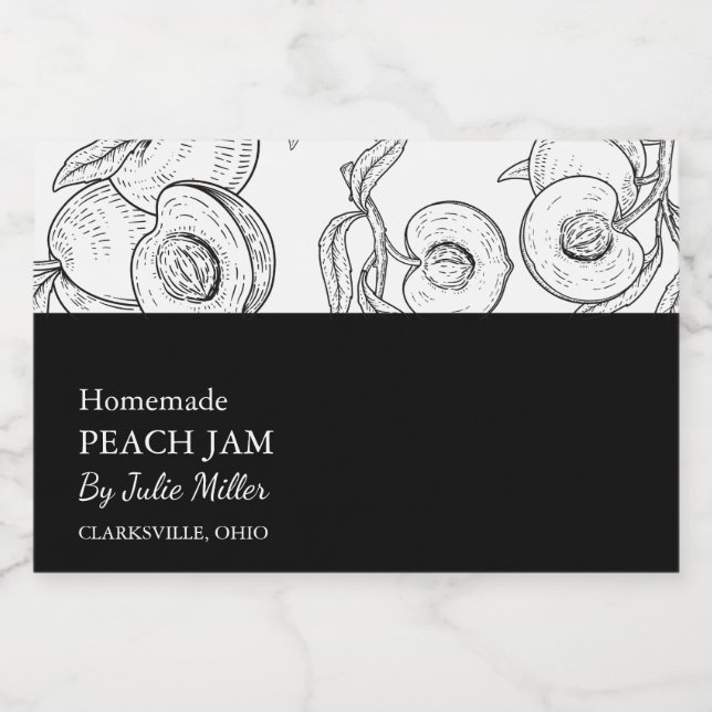 Etiqueta simple para la combinación de tonos blanc (Etiqueta única)