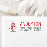 Simple Penguin Return Address Labels