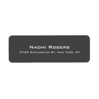 Simple Personalizado gris claro moderno personal