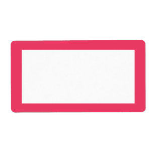 Etiqueta simple rosado