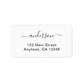 Etiqueta Simple Stylish Custom Printed Address Stickers