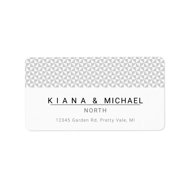 Etiqueta Simplemente Boda negro ID523 (Frente)