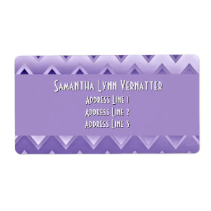 Etiqueta Simplemente ZigZag - Púrpura