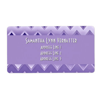 Etiqueta Simplemente ZigZag - Púrpura