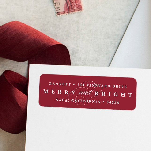 Etiqueta Simply Merry Cranberry | La dirección de devolució (Subido por el creador)