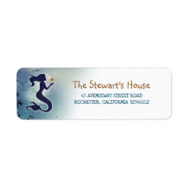 Etiqueta Sirena bajo el mar