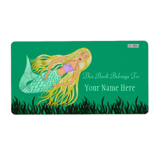 Etiqueta Sirena (Bookplate)
