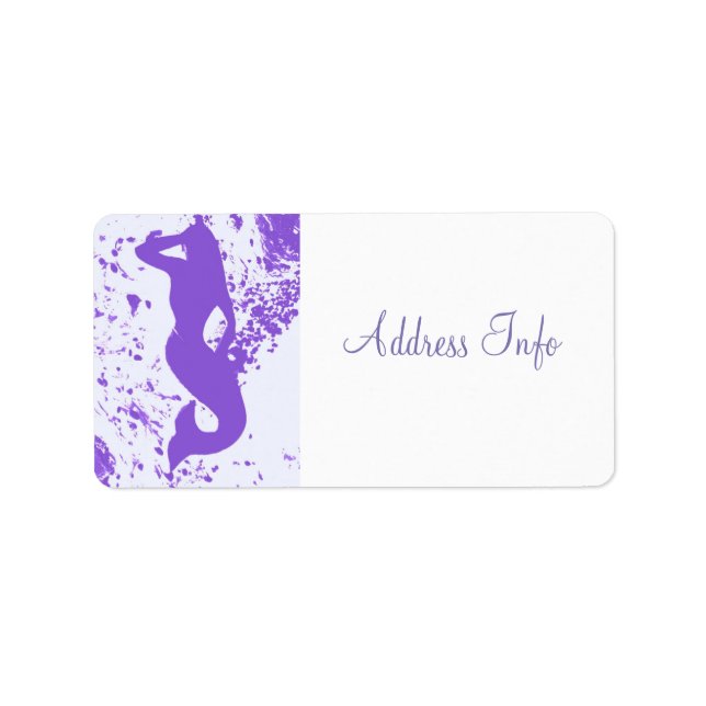 Etiqueta sirena lavanda (Frente)