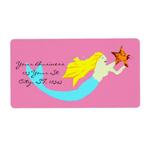 Etiqueta Sirena rubia con Star Thunder_Cove