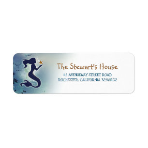 Etiqueta Sirenita bajo el mar