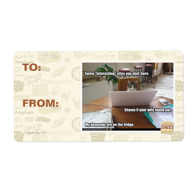 Etiqueta Sitios interesantes (Frente)