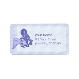 Etiqueta Sitting Mermaid Blue