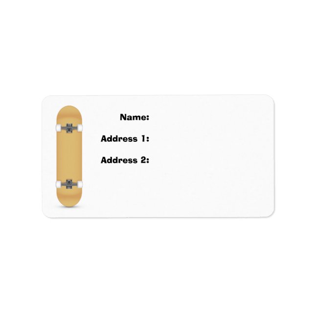 Etiqueta Skateboard 1 (Frente)