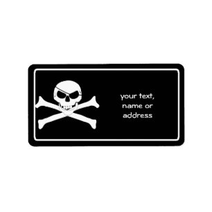 Etiqueta Skull & Crossbone - Jolly Roger