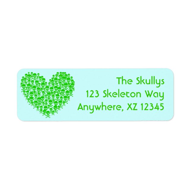 Etiqueta Skull Heart (Frente)