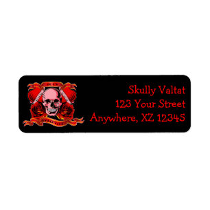 Etiqueta Skulls Valentine