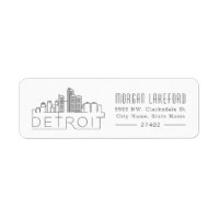 Skyline estilizada de Detroit |
