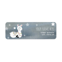 Sleepy Baby Llama Watercolor Baby Shower