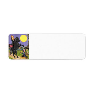 Etiqueta Sleepy Hollow Ichabod Intercambio de jinetes sin c