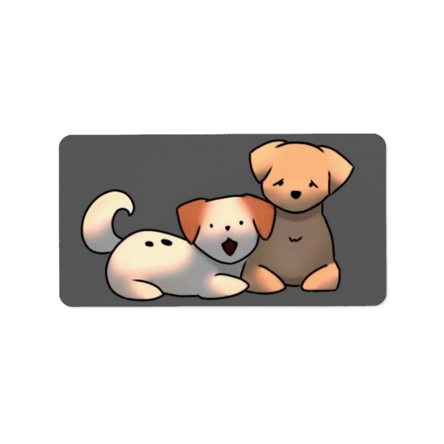 Etiqueta Sluitstickers puppy’s  (Frente)