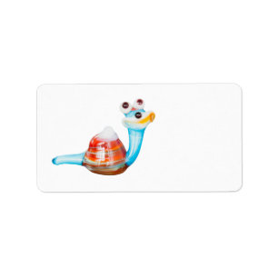 ETIQUETA SNAIL DE VIDRIO SONRIENTE