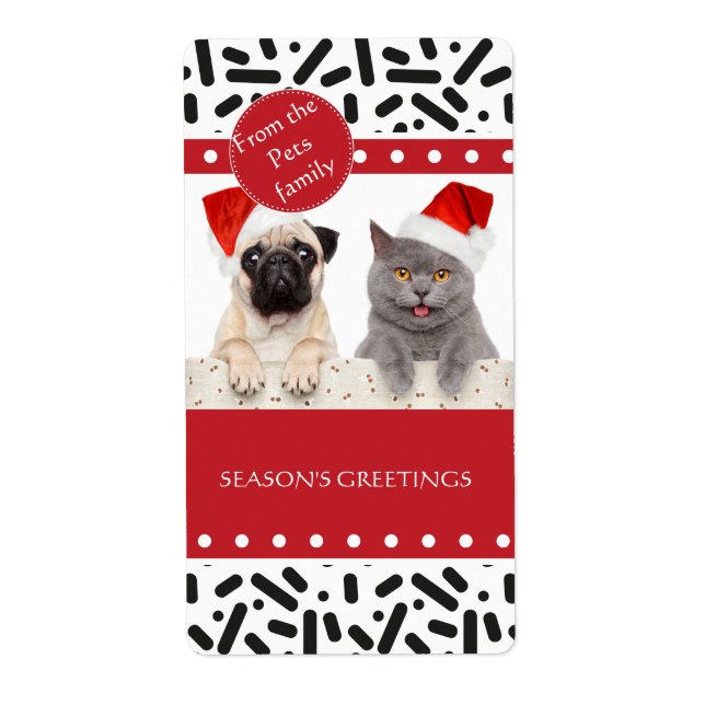 Etiqueta Snow - Christmas Stationary and Gifts (Frente)