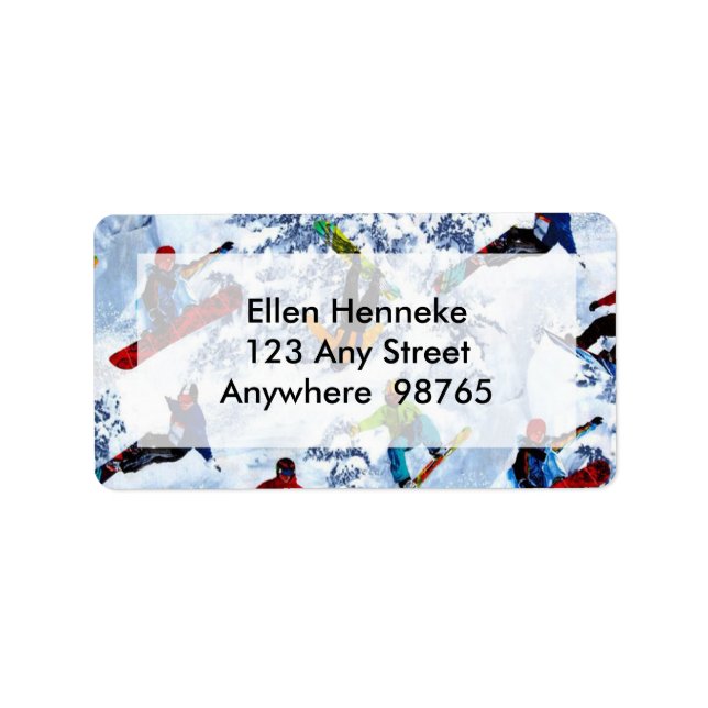 Etiqueta Snowboard no es todo lo único (Frente)