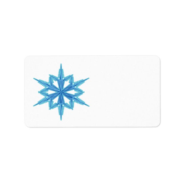 Etiqueta Snowflake (Frente)