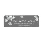 Etiqueta Snowflakes Address Label<br><div class="desc">Add a special detail to your holiday letters! There are many different designs available,  so pick the design and wording you like.</div>