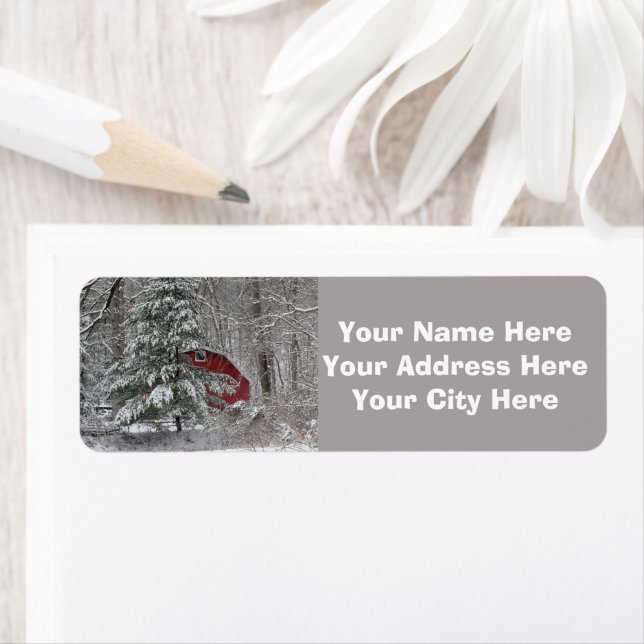 Etiqueta Snowley Red Barn (In situ)