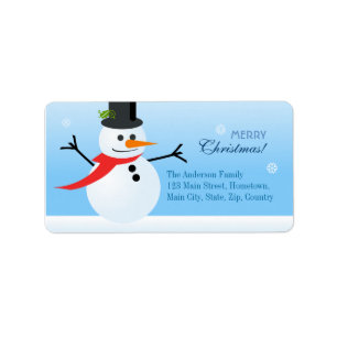 Etiqueta Snowman