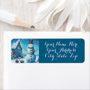 Etiqueta Snowman House presenta Navidades personalizados