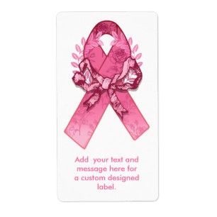 Etiqueta Sobreviviente de cinta rosa