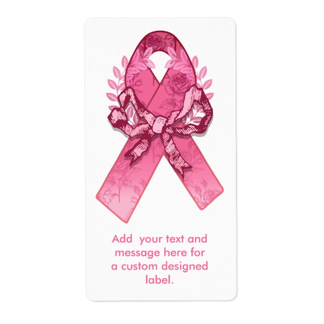 Etiqueta Sobreviviente de cinta rosa (Frente)