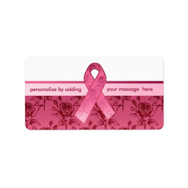 Etiqueta Sobreviviente de cinta rosa (Frente)