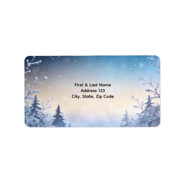 Etiqueta Soft Winter Daydream Address (Frente)