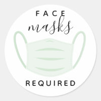 Etiqueta solicitada de máscara facial