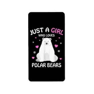 Etiqueta Sólo un Chica que ama a los osos polares Chicas os